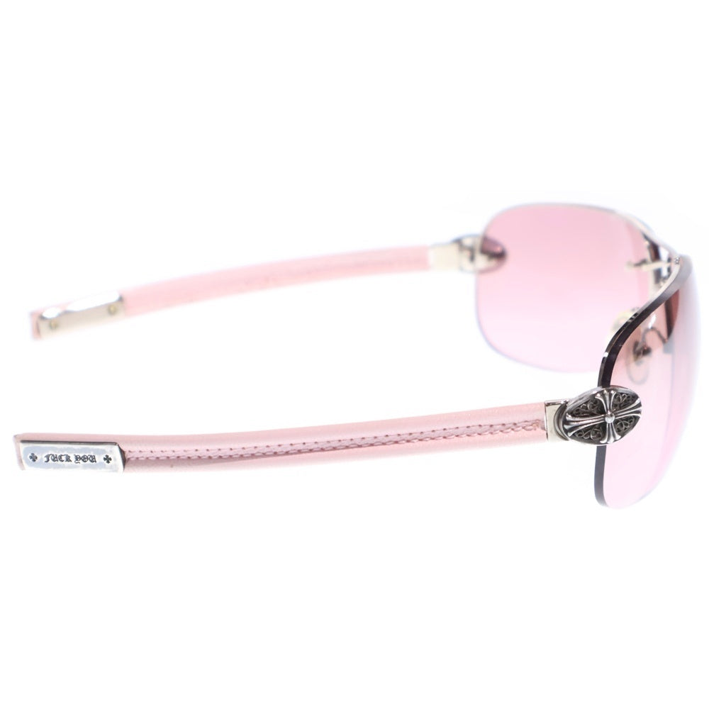CHROME HEARTS(クロムハーツ) CLASSIC OVAL クラシックオーバル レザーテンプルサングラス SS-PKL ピンク
