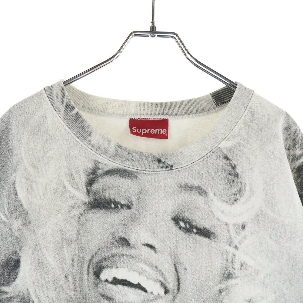 SUPREME(シュプリーム) 20AW Naomi Crewneck ナオミキャンベル クルーネックスウェット ホワイト 総柄
