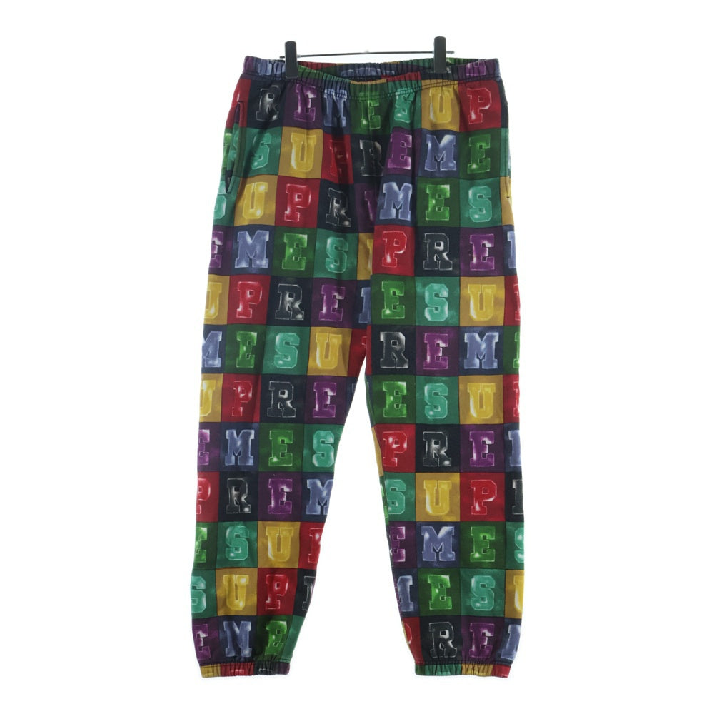 SUPREME(シュプリーム) 20AW Blocks Sweatpant ブロックススウェットパンツ マルチカラー 総柄