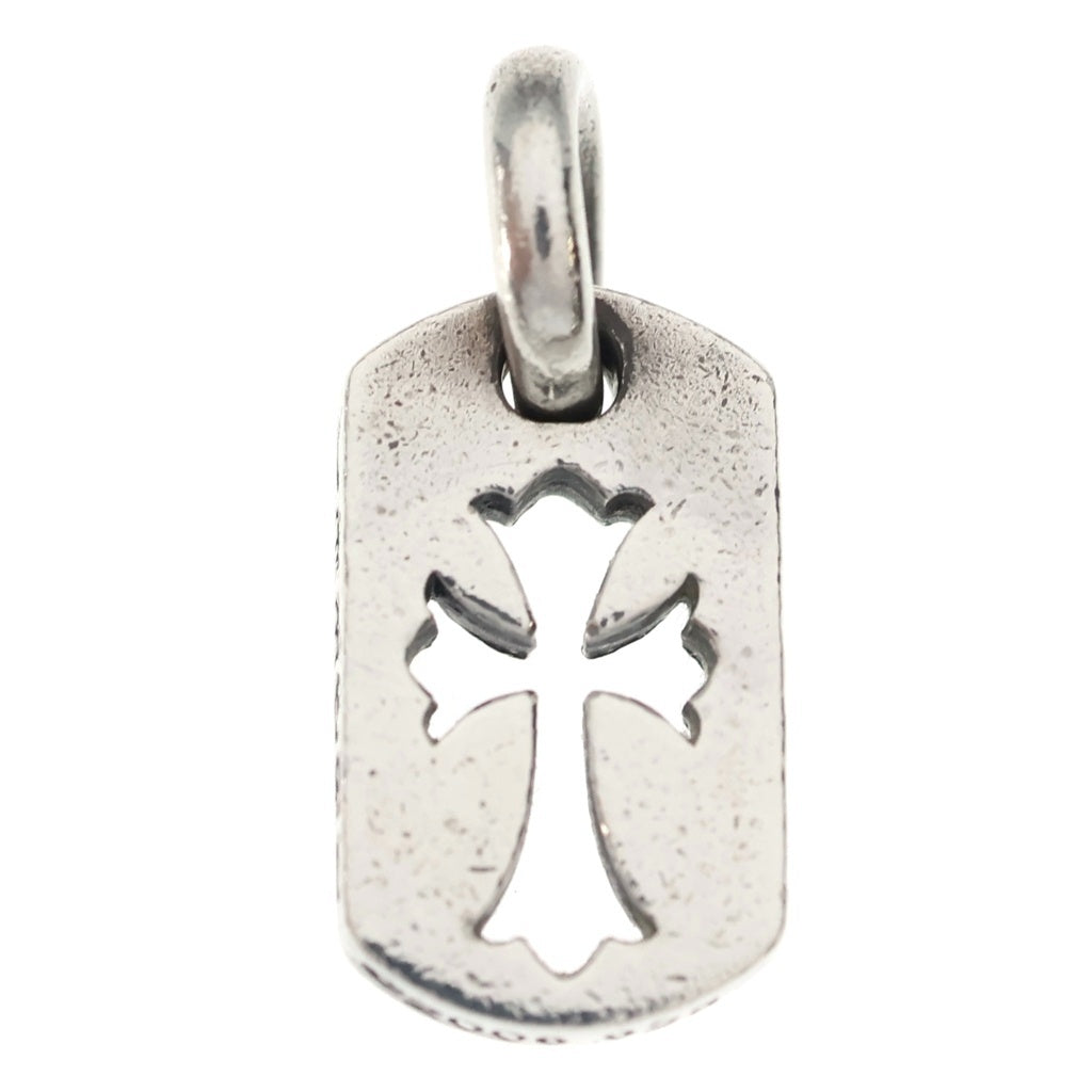 CHROME HEARTS(クロムハーツ) DT TNY CO CRS タイニーカットアウトクロスドッグタグ チャーム ペンダントトップ シルバー BCA252