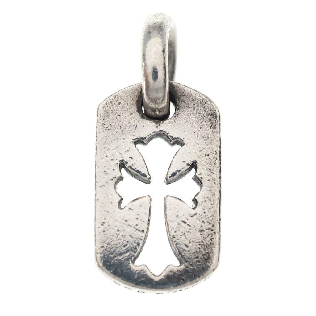 CHROME HEARTS(クロムハーツ) DT TNY CO CRS タイニーカットアウトクロスドッグタグ チャーム ペンダントトップ シルバー BCA252