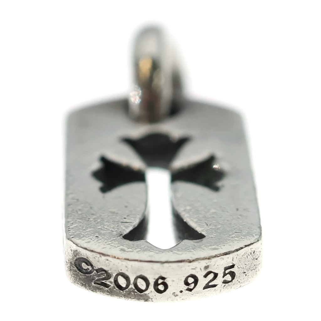 CHROME HEARTS(クロムハーツ) DT TNY CO CRS タイニーカットアウトクロスドッグタグ チャーム ペンダントトップ シルバー BCA252