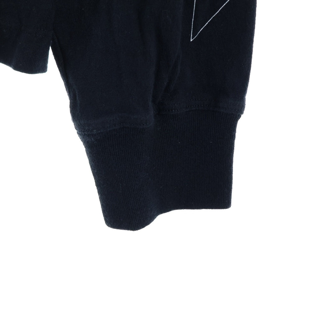 OFF-WHITE(オフホワイト) Golden Ratio Print Layered ドッキング ロングスリーブTシャツ ブラック OMAB022R20185006