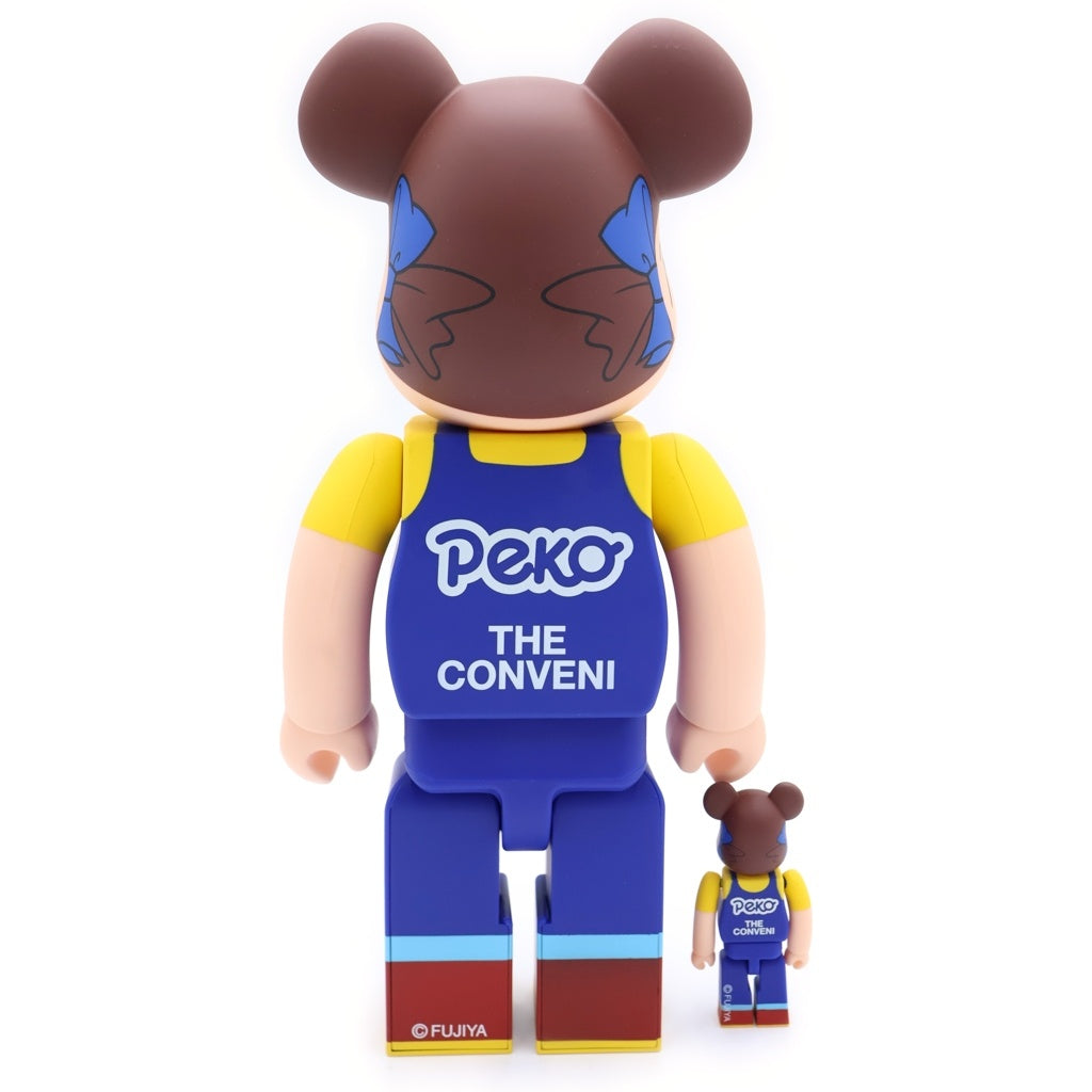 MEDICOM TOY(メディコムトイ) BE@RBRICK MILKY THE CON VENI BLACK PEKO ベアブリック ペコちゃん 100%&400%