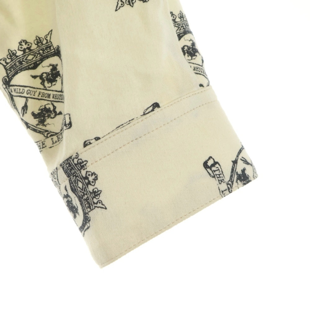 The Letters(ザレターズ) 24SS WESTERN PAJAMA SHIRT CROWN HARTS COW BOY FLANNEL COTTON スナップ ウエスタン LSBD-S0004C パジャマシャツ ベージュ