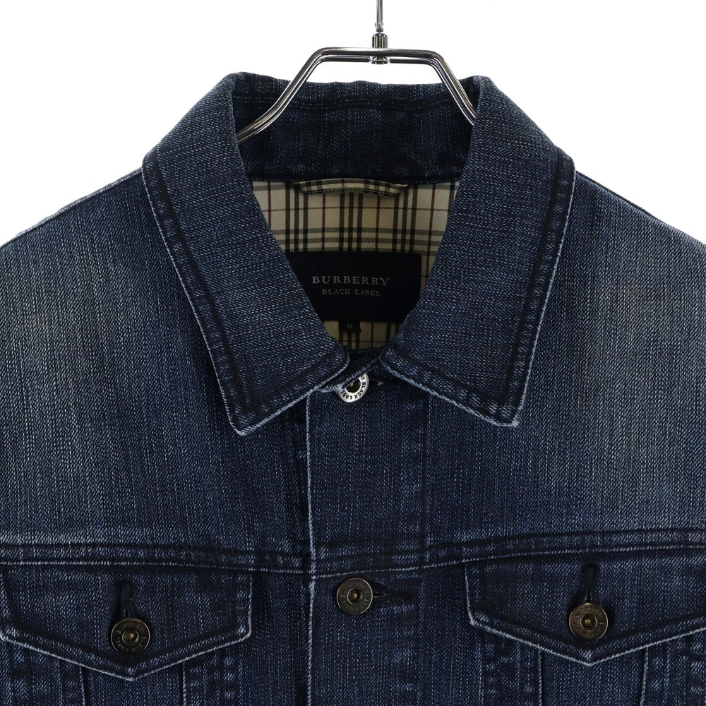 BURBERRY BLACK LABEL(バーバリー ブラックレーベル) 裏地ノヴァチェックデニムジャケット BMP18-217-28 インディゴ