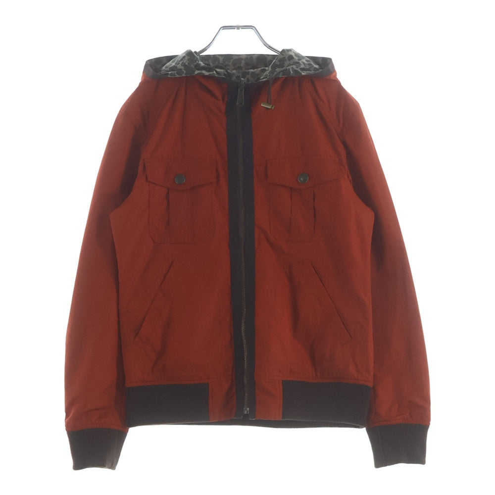 BURBERRY BLACK LABEL(バーバリー ブラックレーベル) リバーシブル ナイロンパーカー D1F12-511-76 カモ/オレンジ