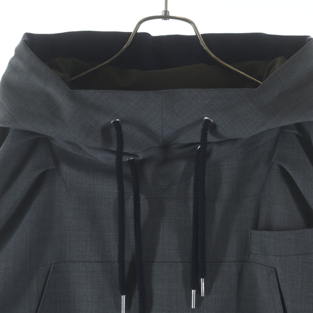 Sacai(サカイ) 22AW Suiting Anorak スーチングアノラック 22-02804M アノラックパーカー グレー