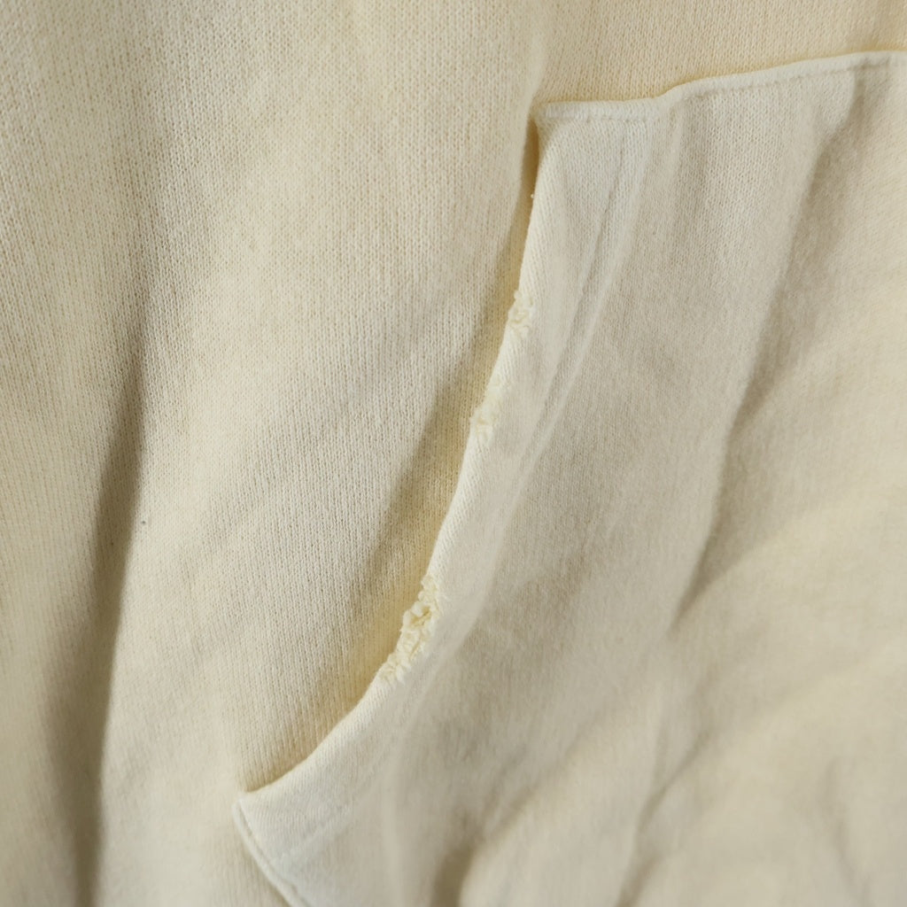 VISVIM(ヴィスヴィム) 20SS AMPLUS HOODIE P.O. ダメージ加工 フーディプルオーバーパーカー アイボリー 0120105010017