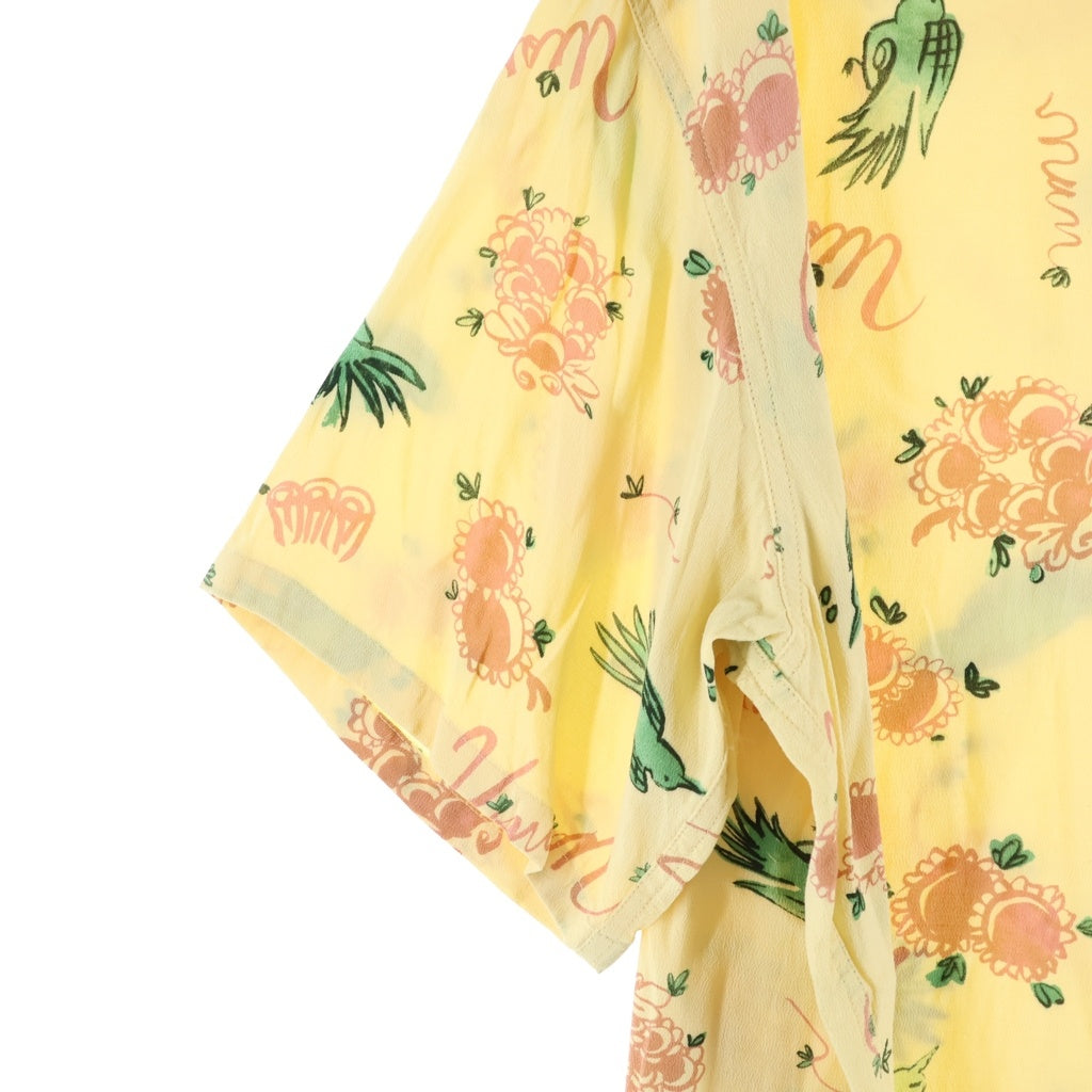 VISVIM(ヴィスヴィム) 22SS WALLIS SHIRT S/S SUNNYBIRD 0122105011017 ウォリス サニーバード オープンカラー半袖シャツ イエロー