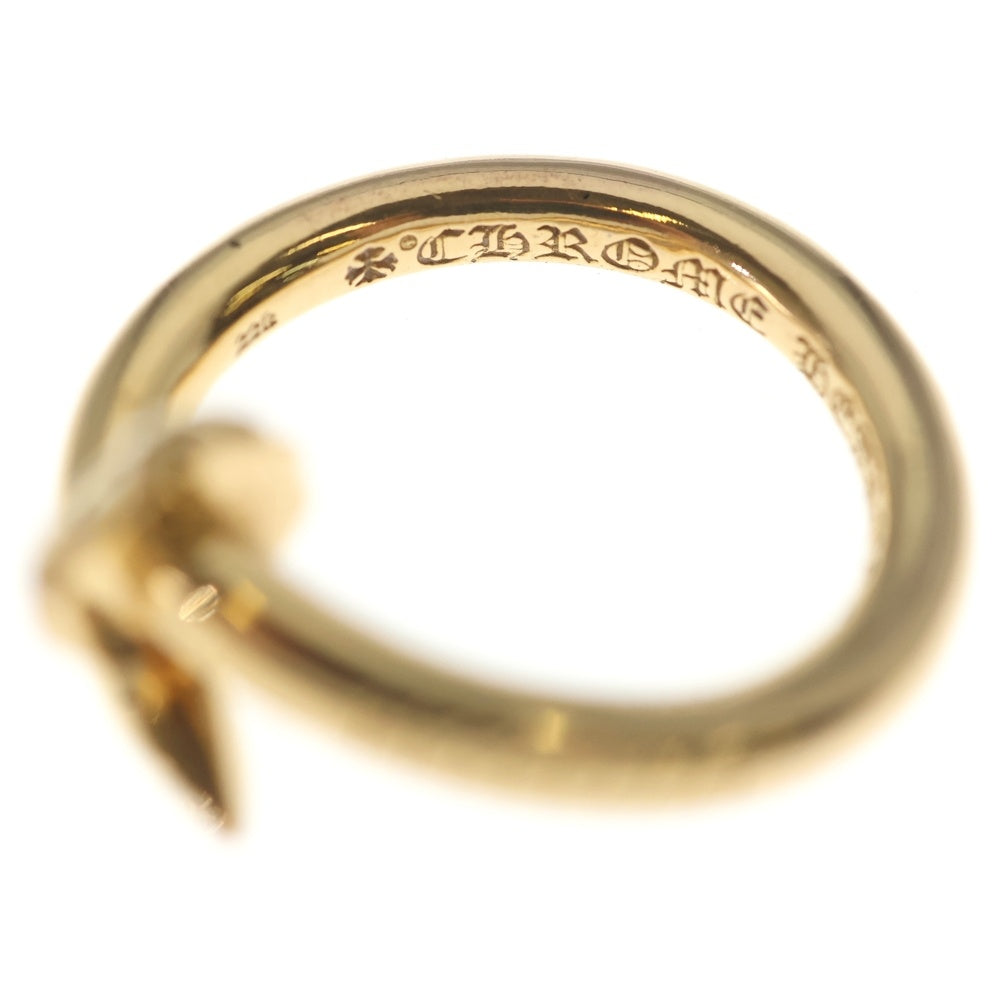 CHROME HEARTS(クロムハーツ) 22K NAIL CRSBALL ネイルクロスボール ゴールドリング ゴールド