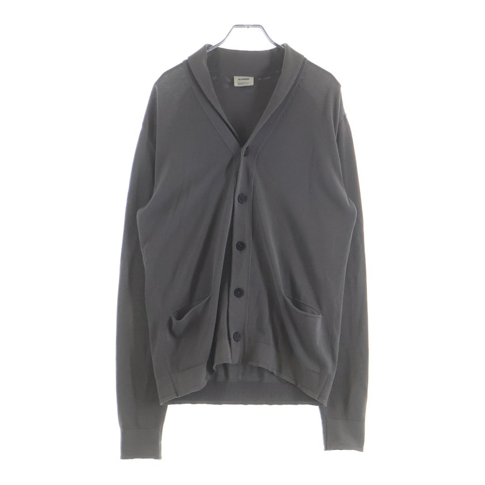 JIL SANDER(ジルサンダー) ショールカラー コットン 751065 MY250208 カーディガン グレー