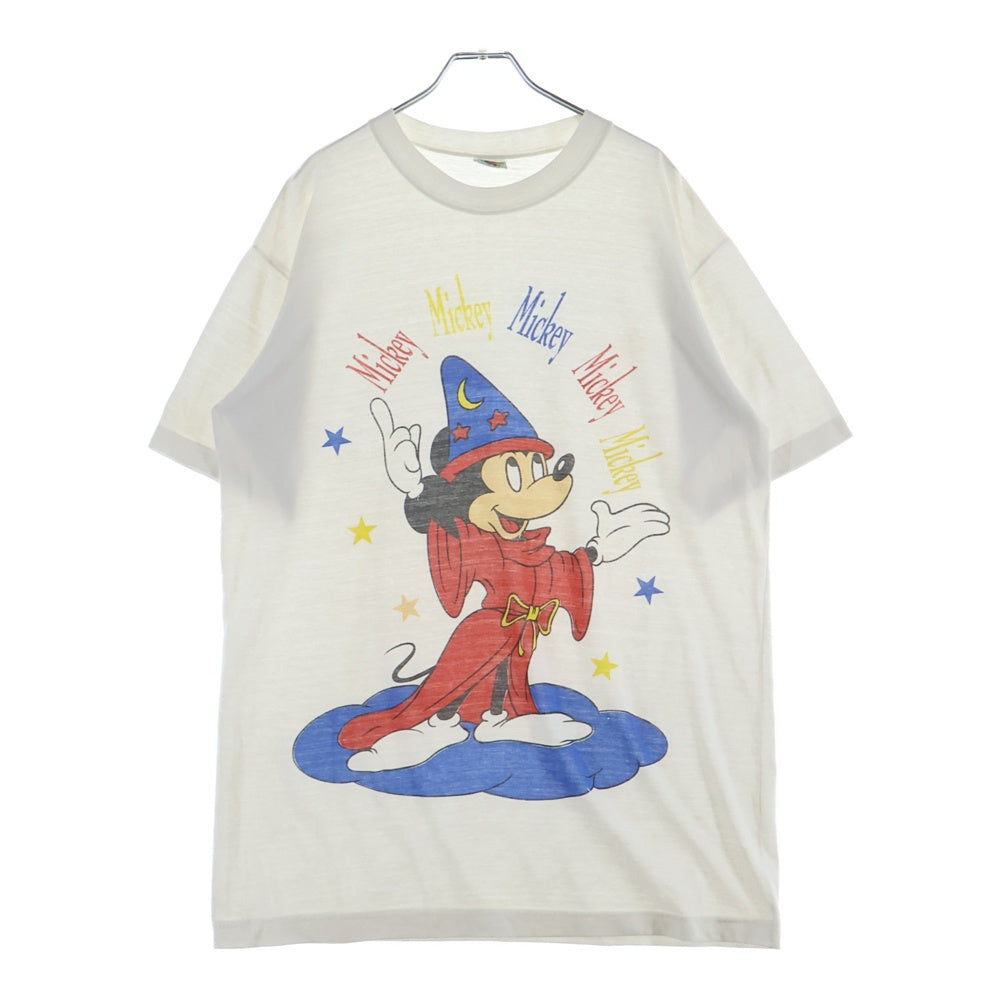 VINTAGE(ヴィンテージ) 90s-00s ファンタジア ディズニー ミッキー MICKEY クルーネックTシャツ ホワイト