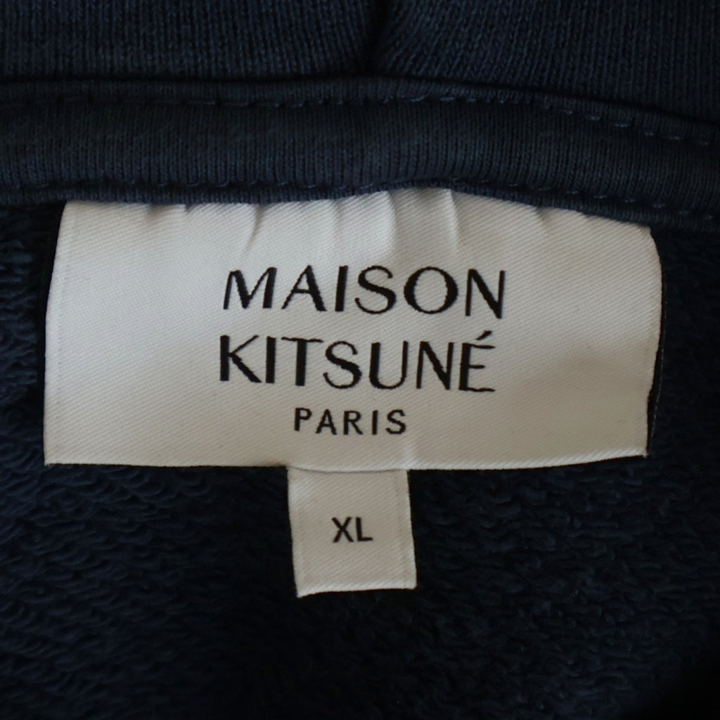 MAISON KITSUNE(メゾンキツネ) 24AW CHILLAX FOX チラックス フォックス レギュラースウェット プルオーバー フーディ LM00706KM0001 ネイビー