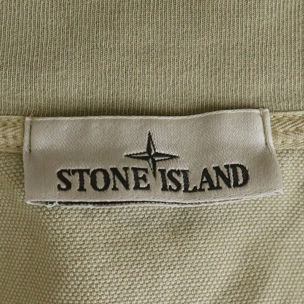 STONE ISLAND(ストーンアイランド) 25AW ZIP UP CARDIGAN ジップアップカーディガン ブルゾンジャケット 袖ロゴワッペン ベージュ K2S156100056S0184