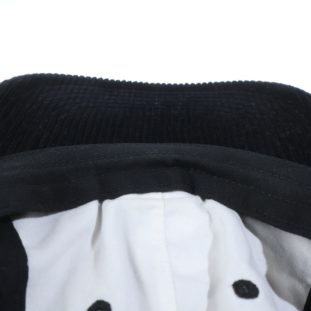 SUPREME(シュプリーム) 24AW Corduroy S Logo 6Panel Cap コーデュロイ エスロゴ キャップ ブラック