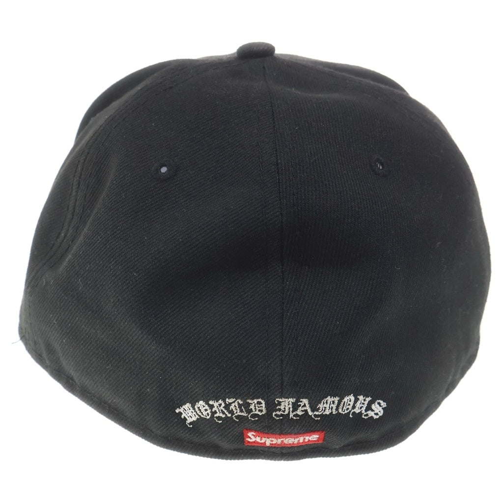 SUPREME(シュプリーム) 24SS ×New Era Gold Cross S Logo ゴールドクロス エスロゴ キャップ ブラック