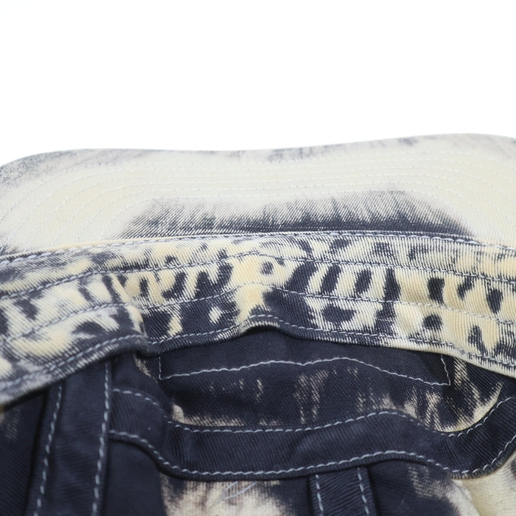 SUPREME(シュプリーム) 24SS Bleached Chino Camp Cap Black ブリーチ チノキャンプ キャップ ホワイト/ブラック