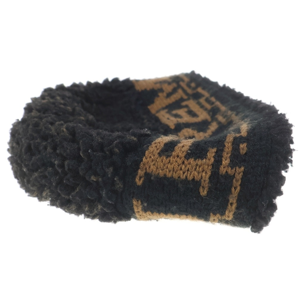 SUPREME(シュプリーム) 23AW Sherpa Logo Beanie シェルパ ロゴ ビーニー ブラック/ブラウン