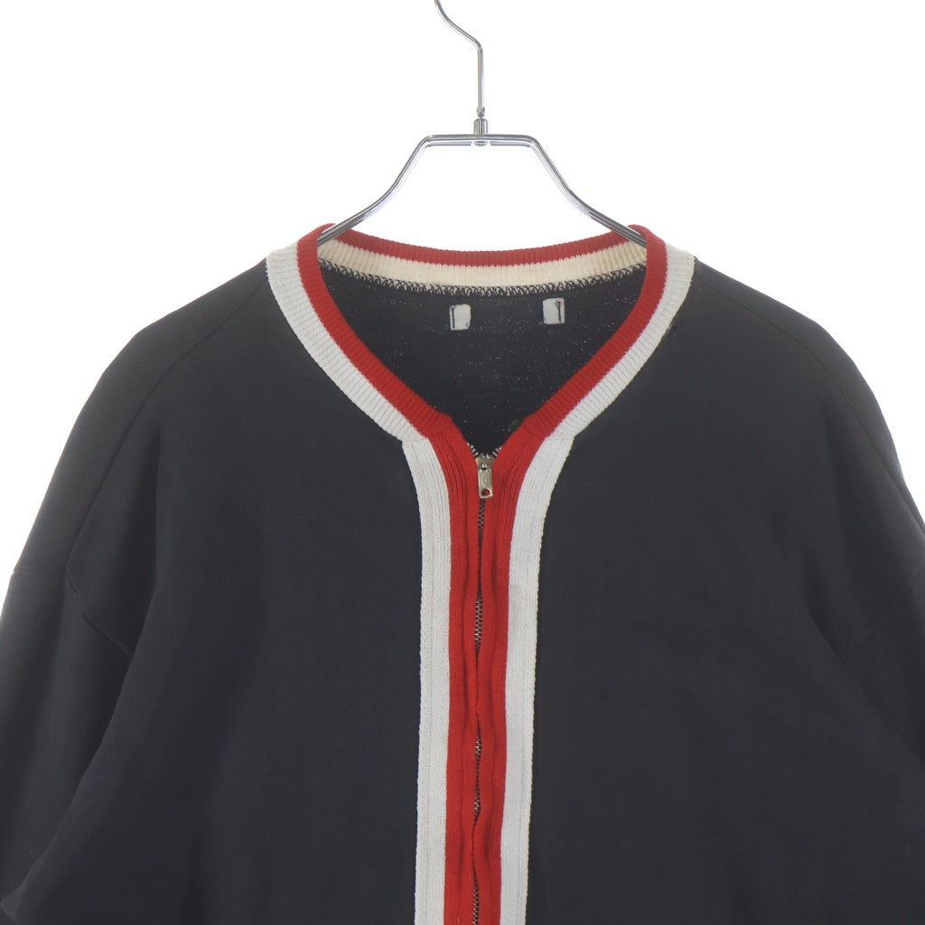 VINTAGE(ヴィンテージ) 60s 片爪IDEAL リブライン スウェット ジップアップジャケット ブラック