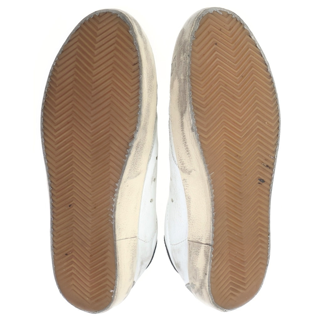 GOLDEN GOOSE DELUXE BRAND(ゴールデングースデラックスブランド) スーパースター ロートップスニーカー ダメージ加工 ローカットシューズ ホワイト