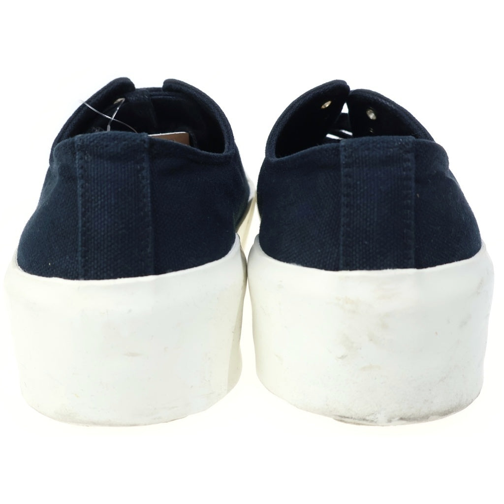 JIL SANDER(ジルサンダー) LOE TOP CANVAS SNEAKER ロートップキャンバス ローカットスニーカー ブラック/ホワイト