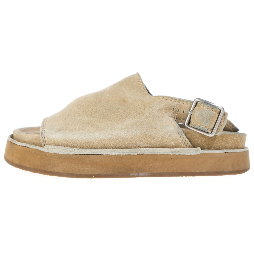 JIL SANDER(ジルサンダー) スウェードレザー バックルサンダル ベージュ JI36520A