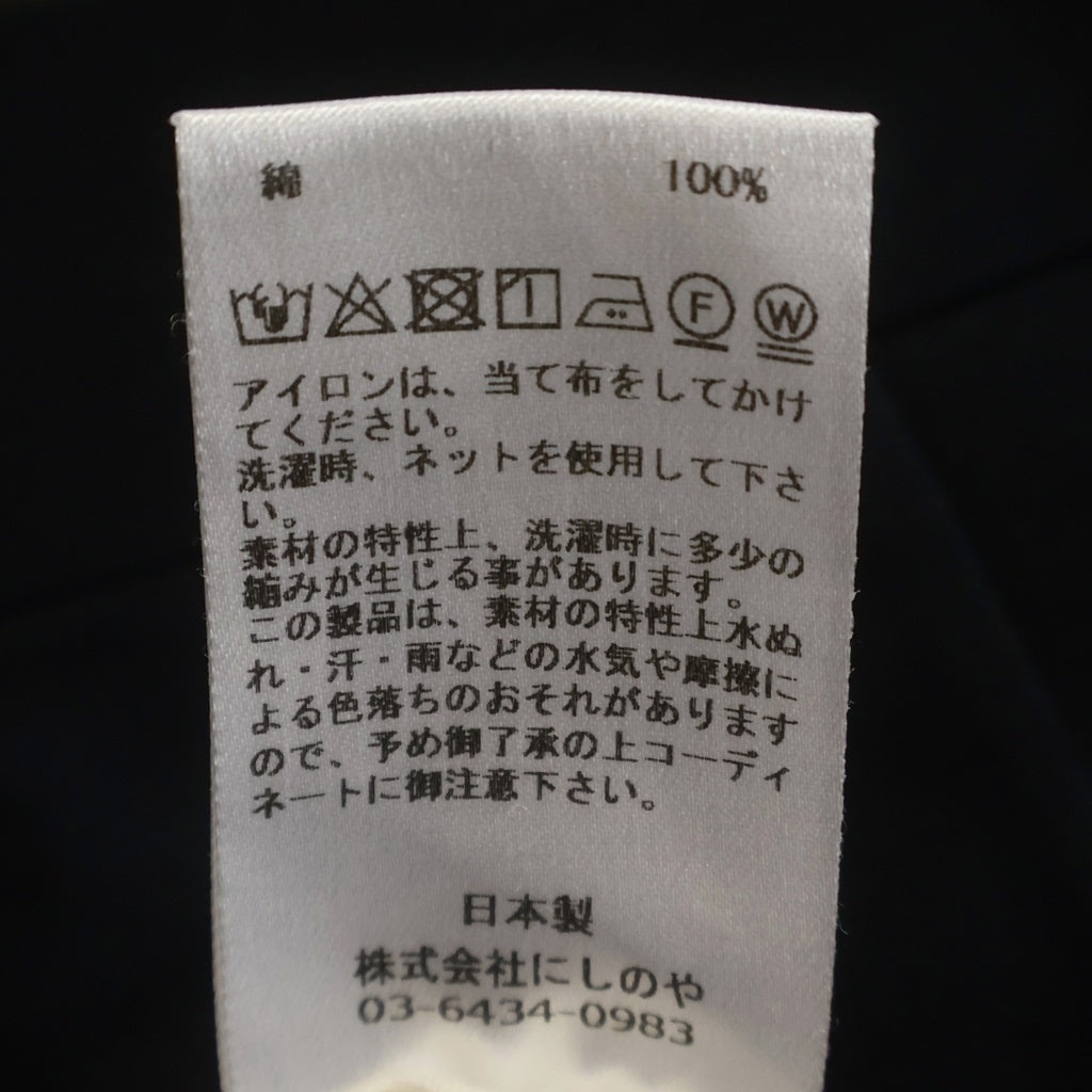 NEAT(ニート) 25SS Cotton Twill Wide コットンツイルワイド スラックス 25-02CTW ブラック
