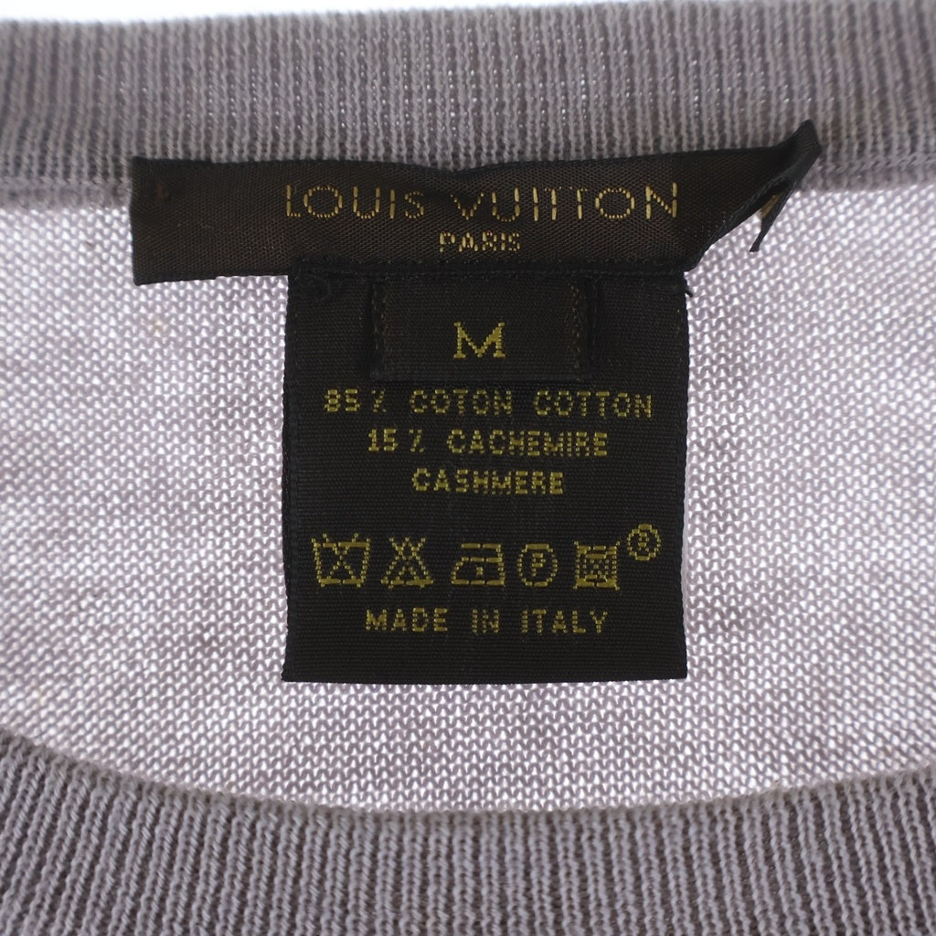 LOUIS VUITTON(ルイヴィトン) ハイゲージ コットンカシミア クルーネックニット グレー