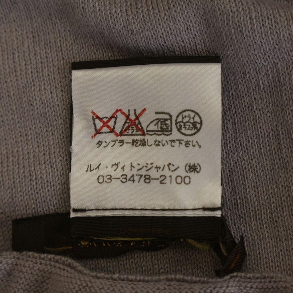 LOUIS VUITTON(ルイヴィトン) ハイゲージ コットンカシミア クルーネックニット グレー