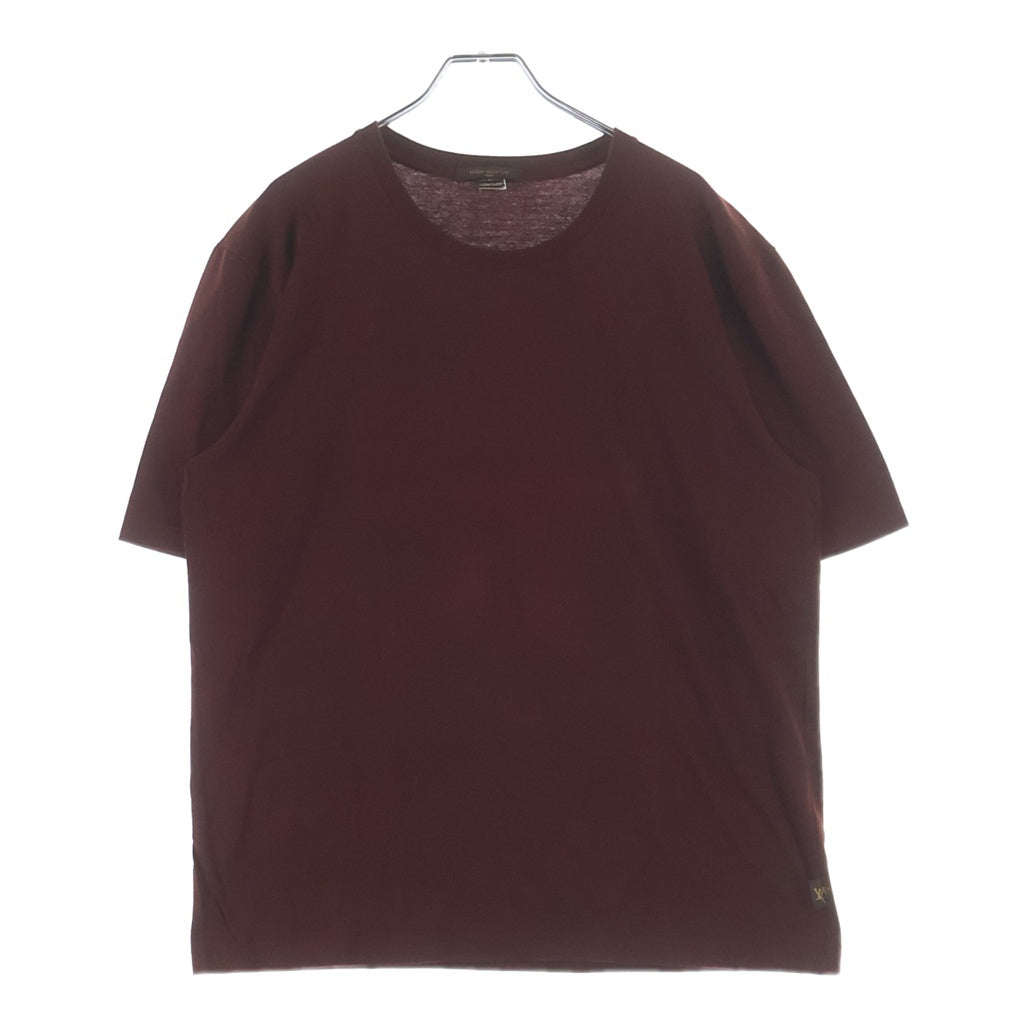 LOUIS VUITTON(ルイヴィトン) ロゴピスネーム クルーネックTシャツ ボルドー