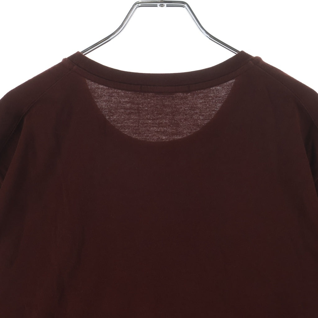 LOUIS VUITTON(ルイヴィトン) ロゴピスネーム クルーネックTシャツ ボルドー