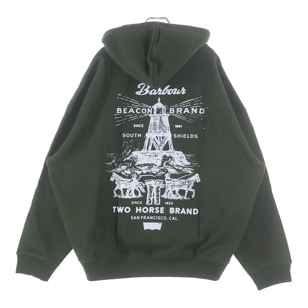 Levi's(リーバイス) ×Barbour Graphic Hoodie グラフィックフーディ 252MOL0720 プルオーバーパーカー カーキ