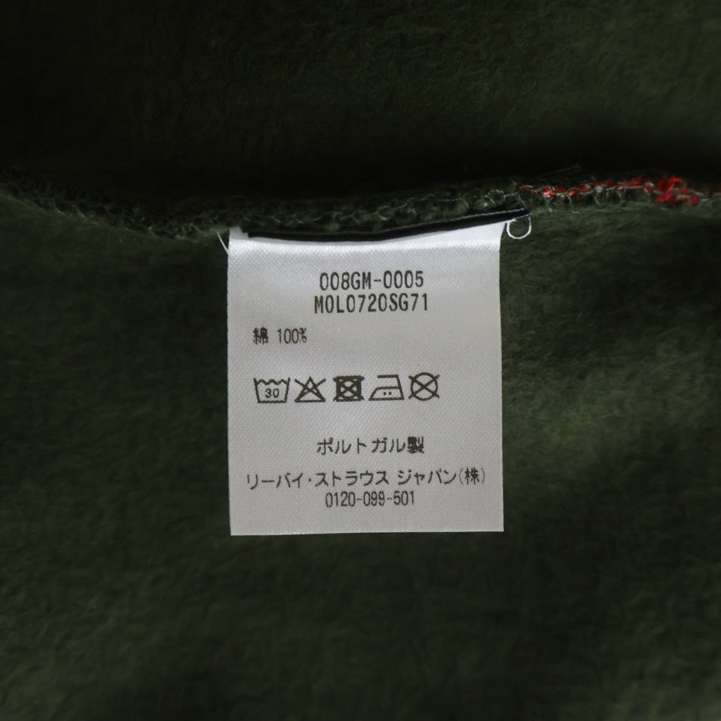 Levi's(リーバイス) ×Barbour Graphic Hoodie グラフィックフーディ 252MOL0720 プルオーバーパーカー カーキ