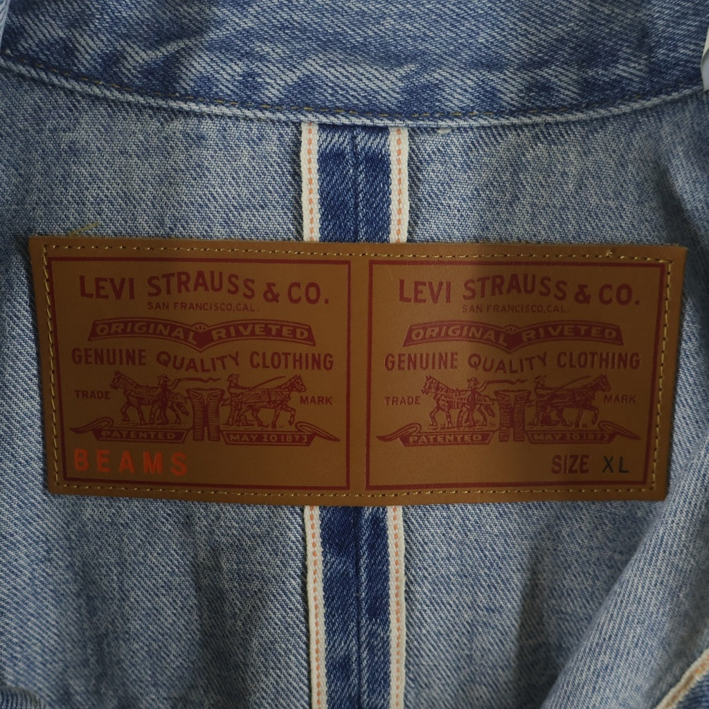 Levi's(リーバイス) xBEAMS SUPER WIDE スーパーワイド 4つボタン シンチ PC9-A8424-0000 Gジャン インディゴ