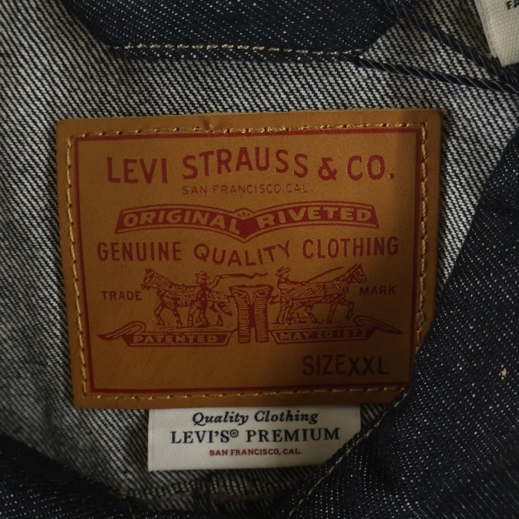 Levi's(リーバイス) PREMIUM BLACK TYPE I TRUCKER JACKET 月桂樹 4つボタン シンチ Tバック Gジャン ブラック