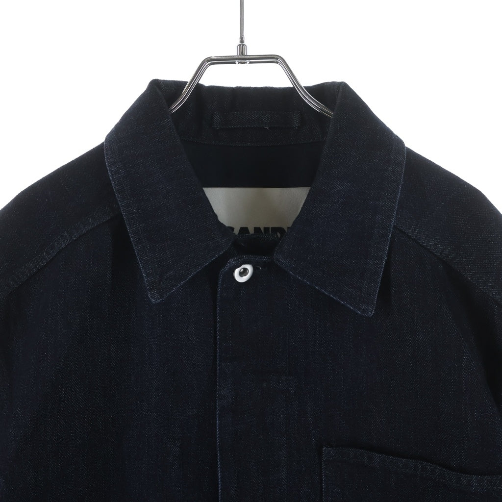 JIL SANDER(ジルサンダー) 26SS BLOUSON 132 GW リラックスフィット ボクシーシェイプ J22SW0089 デニムカバーオール ネイビー