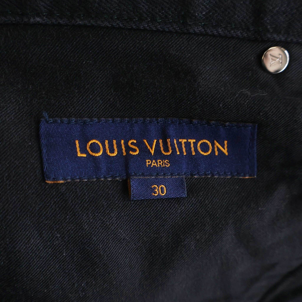 LOUIS VUITTON(ルイヴィトン) スリムストレッチ デニムパンツ ブラック HID70WDKN