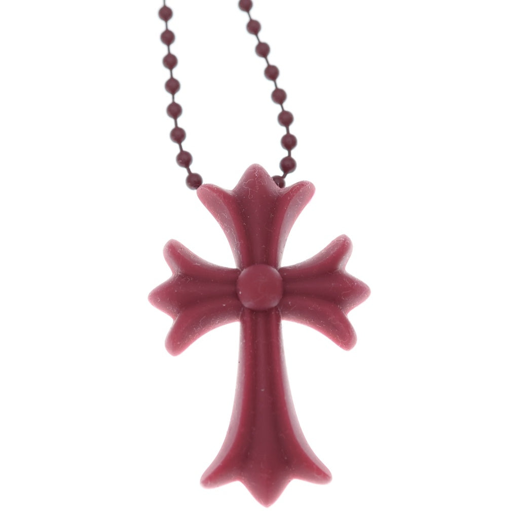 CHROME HEARTS(クロムハーツ) RUBBER CH CRS SML スモールCHクロス ラバーネックレス シリコン ボルドー BCA306