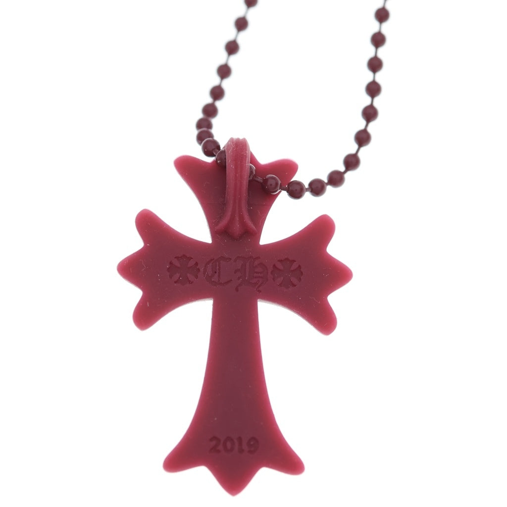 CHROME HEARTS(クロムハーツ) RUBBER CH CRS SML スモールCHクロス ラバーネックレス シリコン ボルドー BCA306