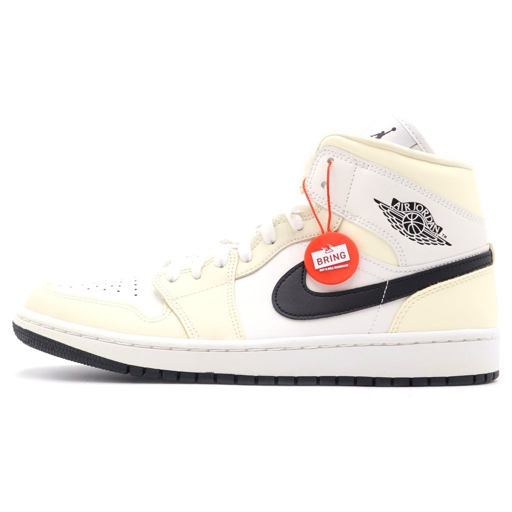 NIKE(ナイキ) Air Jordan 1 Mid Coconut Milk エアジョーダン1 ミッド ココナッツミルク ハイカットスニーカー 27cm/US10 クリーム