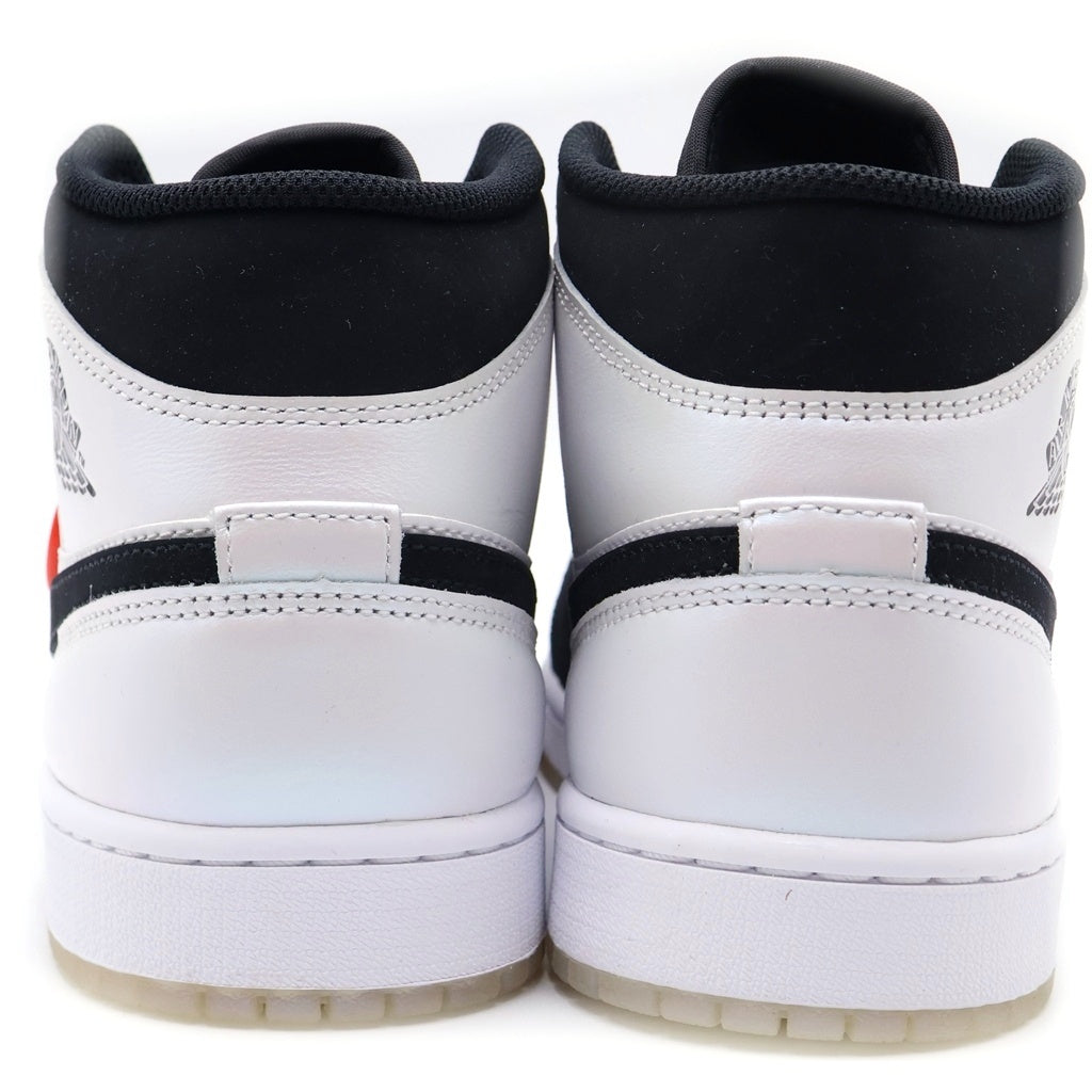 NIKE(ナイキ) Air Jordan 1 Mid Omega DH6933-100 エアジョーダン1 ミッド オメガ ハイカットスニーカー ホワイト/ブラック US9/27.0cm