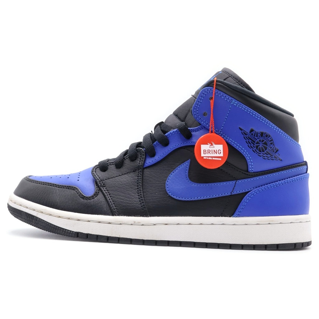NIKE(ナイキ) AIR JORDAN 1 MID HYPER ROYAL エアジョーダン1 ハイパーロイヤル ローカットスニーカー ブラック/ブルー US8.5/26.5cm 554724-077
