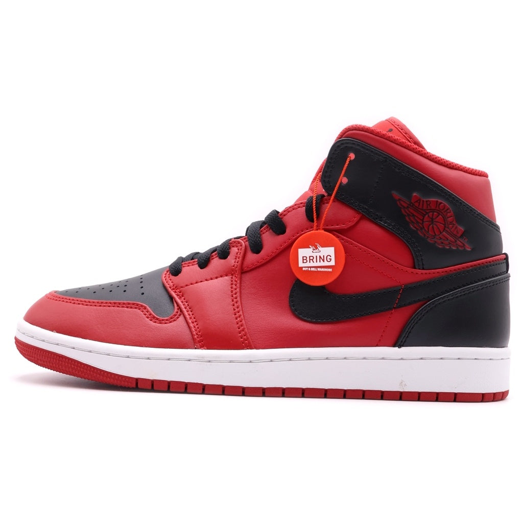 NIKE(ナイキ) AIR JORDAN 1 MID Reverse Bred エアジョーダン1 ミッド リバースブレッド ミドルカットスニーカーシューズ ブラック/レッド 27cm/US9 554724-660