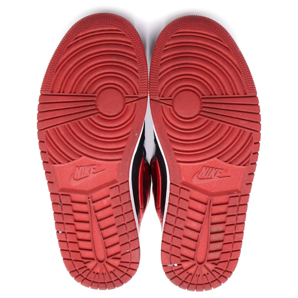 NIKE(ナイキ) AIR JORDAN 1 MID BRED エアジョーダン1 ミッド ブレッド ミッドカットスニーカー ブラック/レッド 26.5cm/US8.5 554724-074