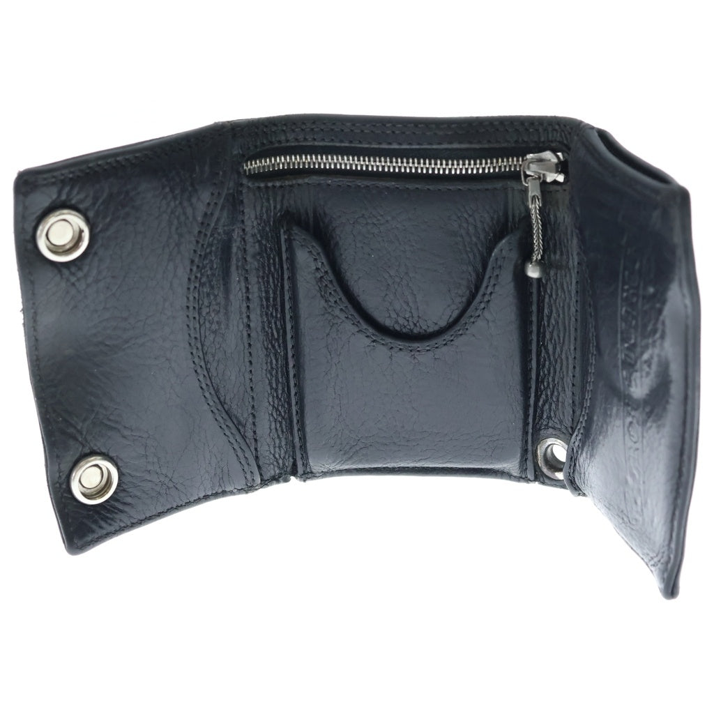 CHROME HEARTS(クロムハーツ) 3FOLD 3フォールド クロスボール レザーウォレット 財布 ブラック