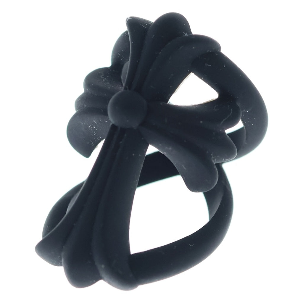 CHROME HEARTS(クロムハーツ) INFINITY CH CRS PLSTC インフィニティ CHクロス ラバーリング ブラック レディース