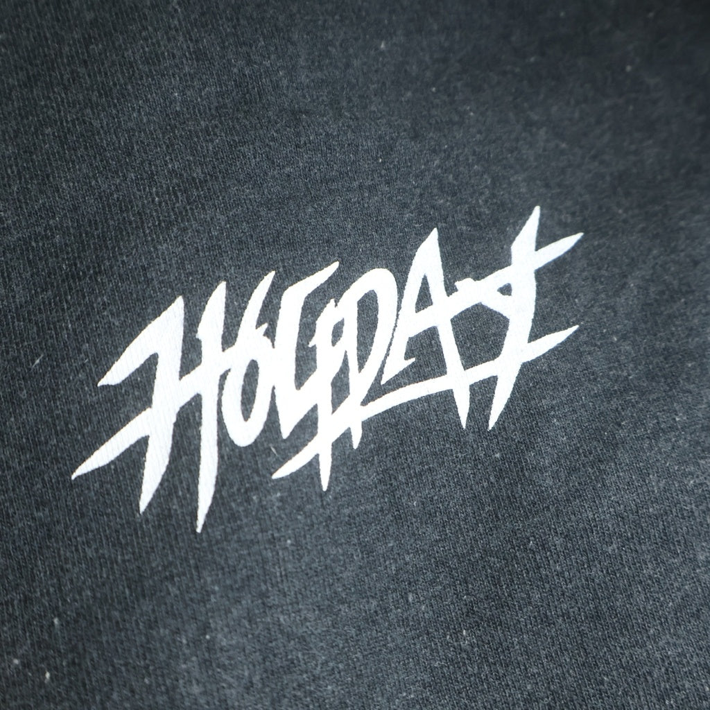 HOLIDAY(ホリデイ) SUPER FINE DRY DAMAGE L/S HOODED DRESS スーパーファイン ワンピース グレー
