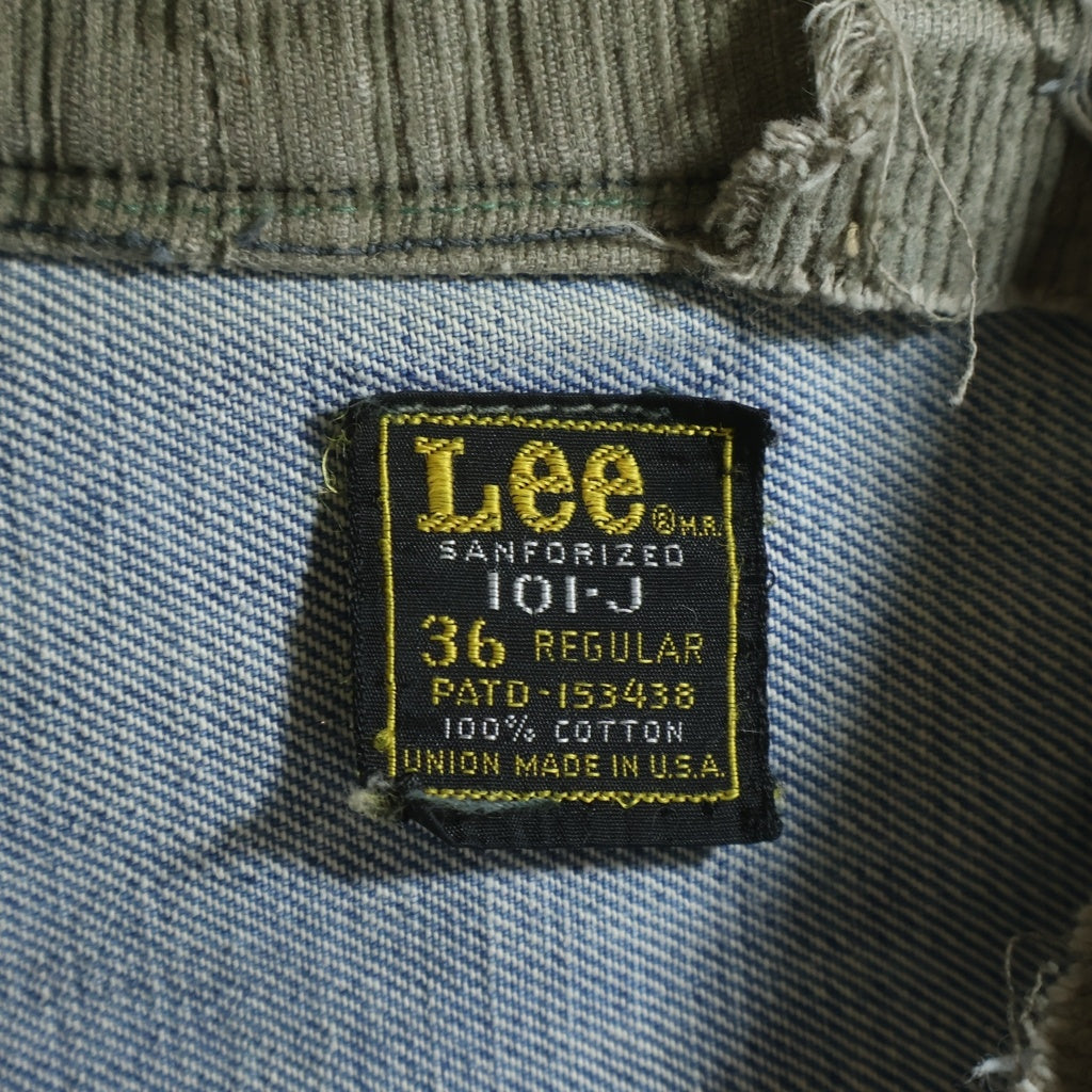 LEE(リー) 70s前半 RMRピスネーム 101-J 36-R 襟コーズ ボタン裏21 デニムジャケット インディゴ