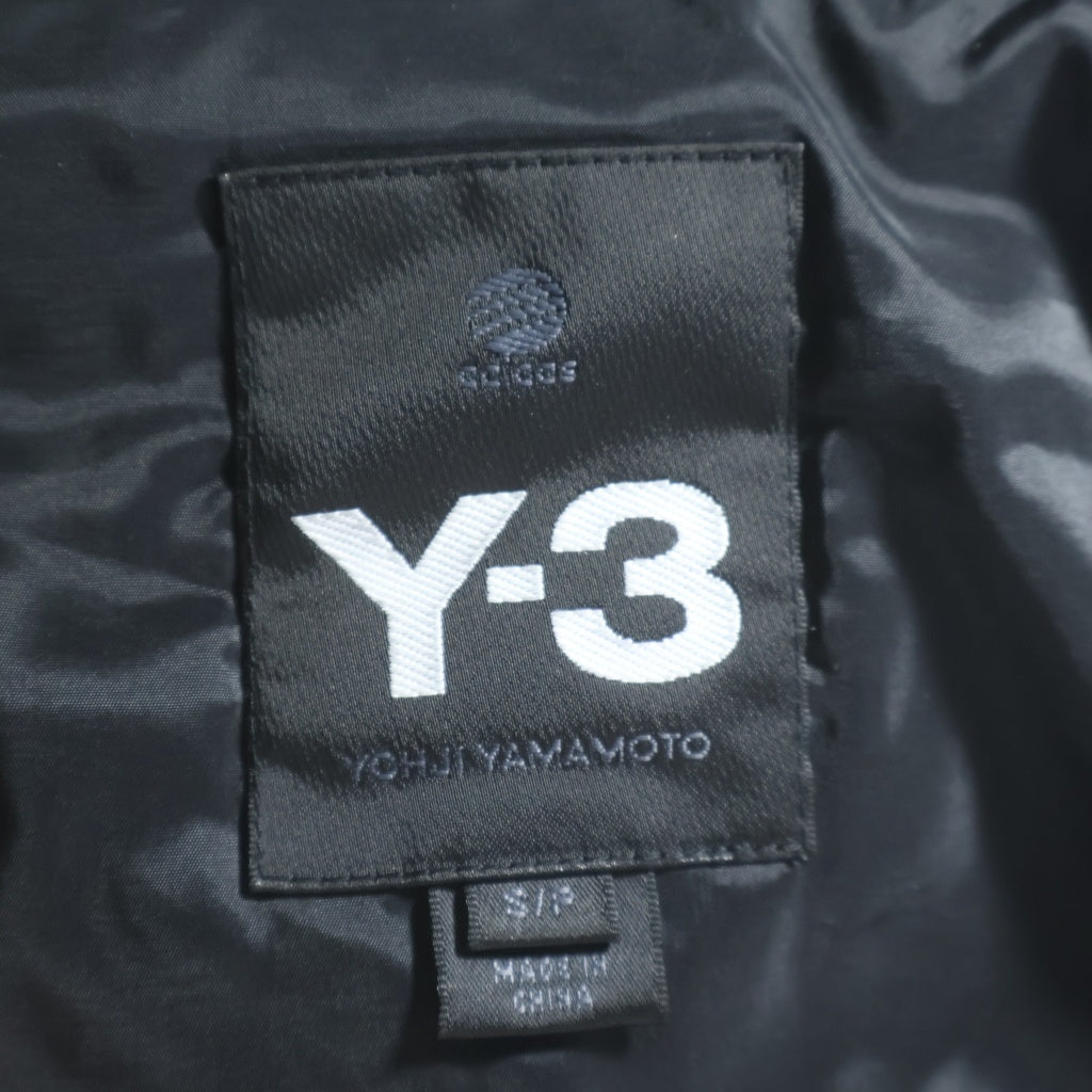 Y-3(ワイスリー) 13AW コーティング ハイネック ラグラン F82344 ダウンジャケット ブラック